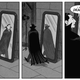 A series of three black and white graphic panels show Bela Lugosi looking at himself in the mirror dressed as Dracula and proclaiming "I am...Dracula!".